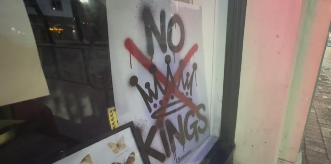 Oakland business owner offers support for "No Kings" protesters