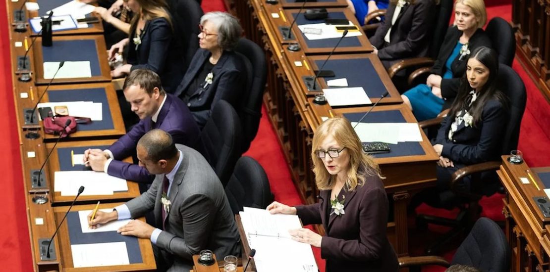 B.C. Budget: Finance minister delivers a sea of red ink and tax increases