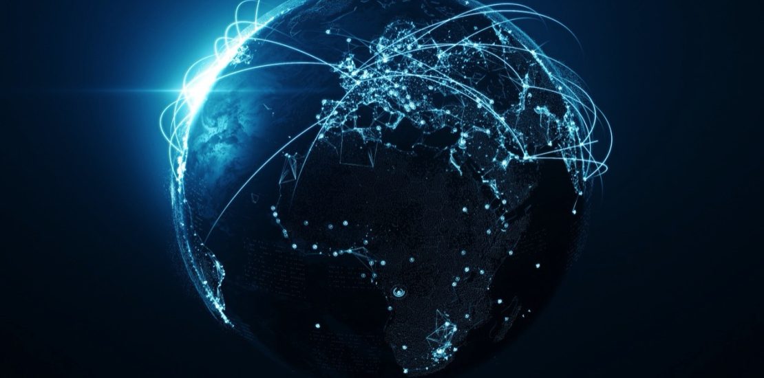 Illustration of an interconnected world