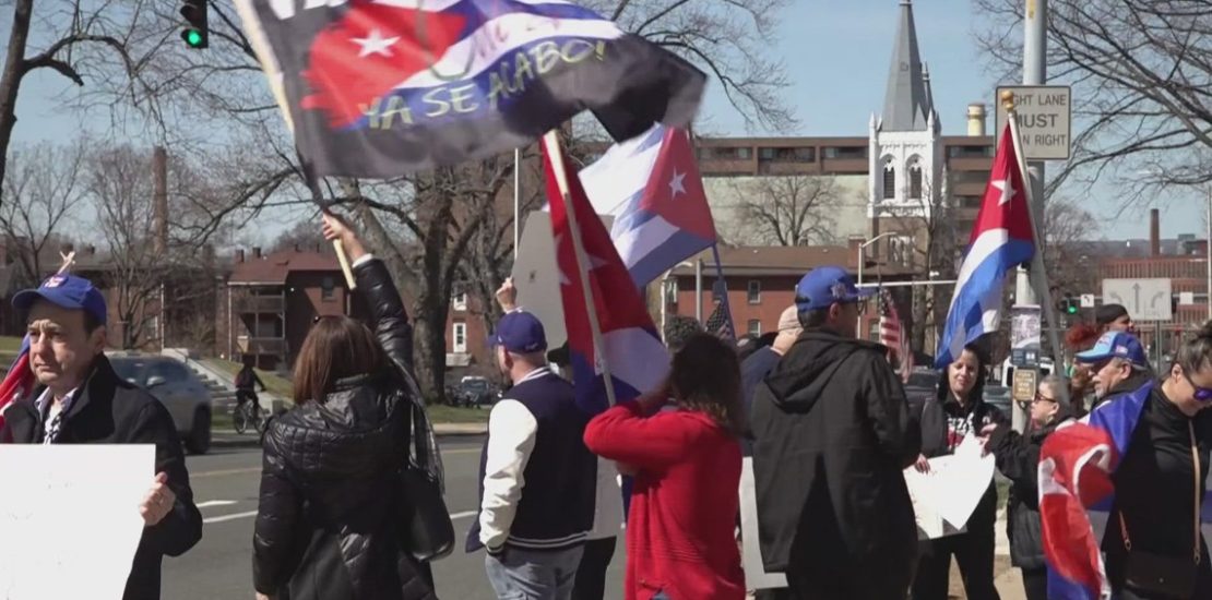 Protesters rally at Capitol for democracy in Cuba amid economic crisis